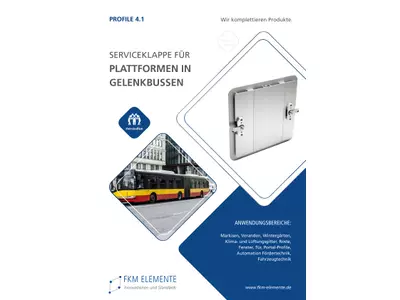 Serviceklappe für Plattformen in Gelenkbussen